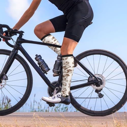 Image of Compression Socks for Women Men Circulation Graduated Supports Socks for Running Travel Nurse Athletic Sports
