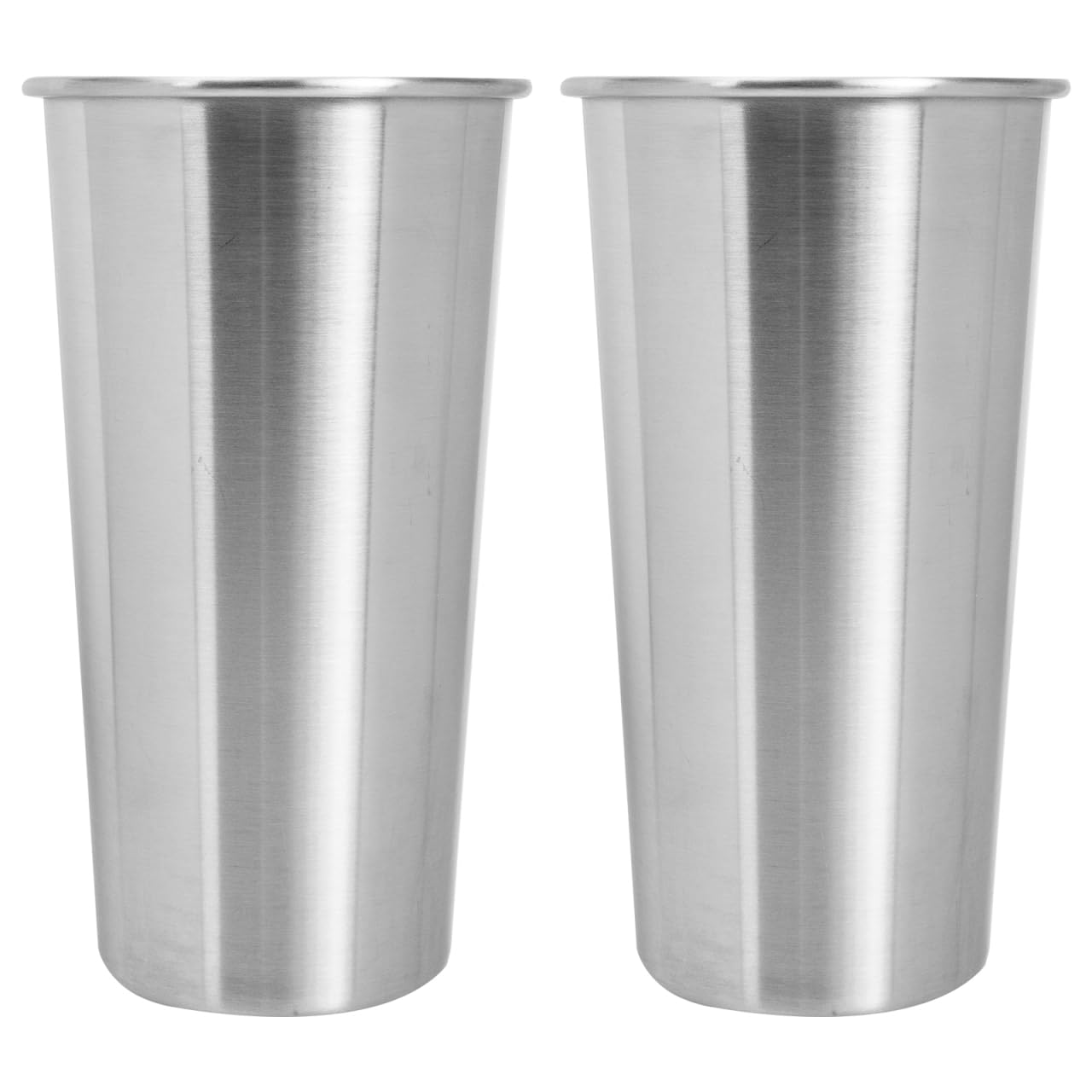 IMIKEYA Lot De 2 Gobelets Acier Inoxydable 600 Ml - Verres Empilables Incassables Camping Bar Maison