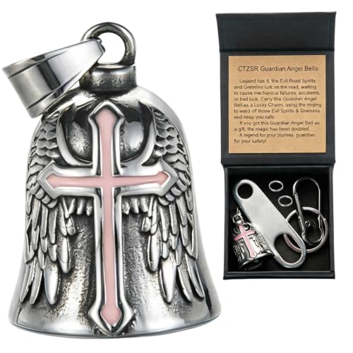 Image of Motorcycle Bell Guardian Angel Gremlin Lucky Charm Gift For Riders