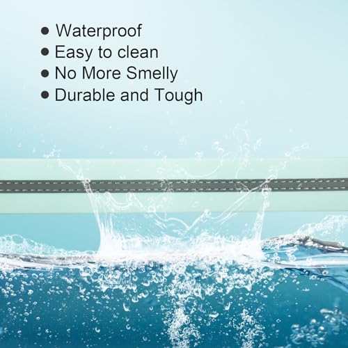 Image of Nimble Reflective Waterproof Dog Collar Adjustable Odor Resistant Easy Clean Pet Collar for Small Medium Large Dogs Night Walking Outdoor Rainy Use (Light Blue, Small (9.45 inch-14.17 inchinches))
