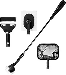 Kit de limpeza de aquário | Suprimentos de limpeza de tanque de peixes | Suprimentos flexíveis e macios e seguros para manutenção em ambientes internos e externos, lagos domésticos