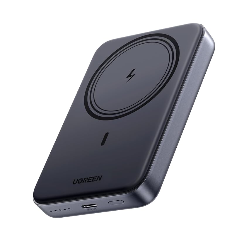 UGREEN Nexode Power Bank Magnetico 10000mAh, Caricatore Portatile Wireless con 20W USB C Ricarica Rapida PD QC 3.0, Compatibile con iPhone 17 Pro Max Air 16 15 14 13 12 Mini Plus Pro Max (Nero)