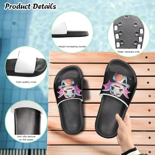 Girls Boys Slides Sandals for Kids Summer Slip on Shoes Beach Pool Slippers Gifts for School Kid Everyday Wear Comfortable4