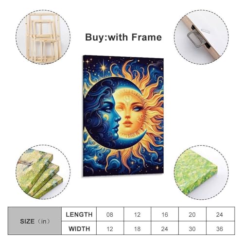 Affiche soleil lune pour une decoration interieure zen et chaleureuse - 2