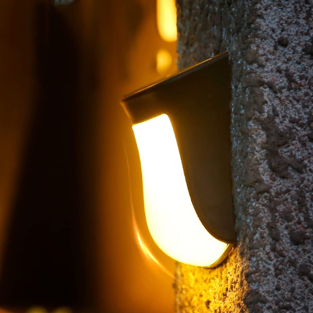 Solarny płot Światła Led Zewnętrzne kinkiety Wodoodporna słoneczna lampa ścienna Automatyczne włączanie/wyłączanie Krajobraz Kinkiet ścienny do ogrodu Patio Ogrodzenie Schody Podwórko Lamp