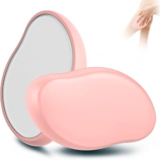 Crystal Hair Eraser Epilator Painless Hair Removal Exfoliation Tool for Women and Men for Arms Legs Back Chest Magic Hair Eraser Crystal Hair Remover Razorless Shave Hair Removal (Pink)