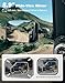 JOYTUTUS Wrangler Mirrors Doors Off Compatible with Wrangler TJ JK & Unlimited, Wrangler JK Side Mirrors for Wrangler 1997-2018, Wider View No Vibrate & Wobble (Patented), Does Not Fit on Doors