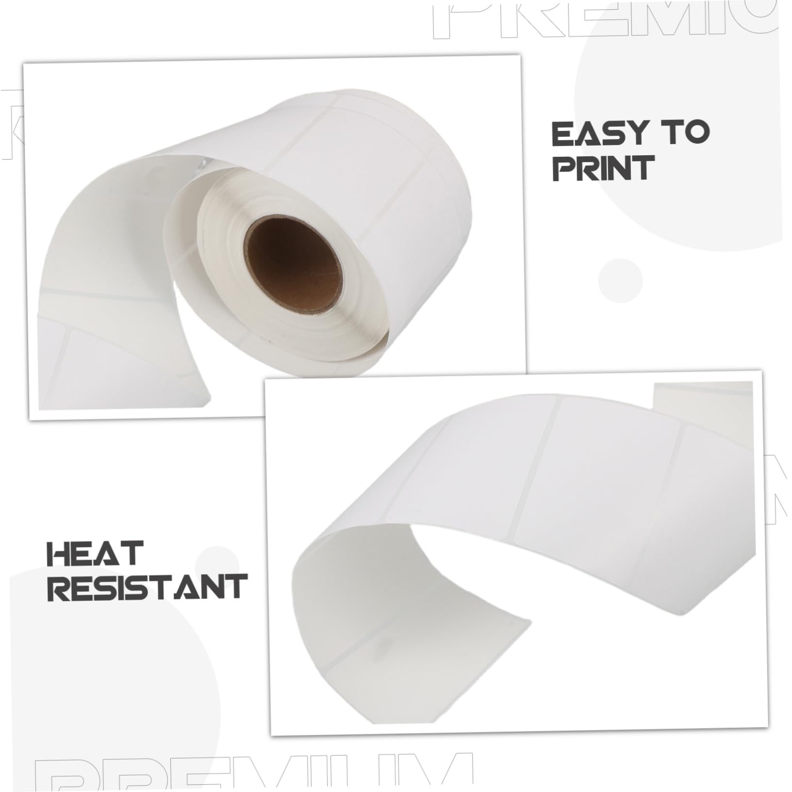 POPETPOP 5rotoli Etichette Termiche per Spedizione Impermeabili e Resistenti al Calore Compatibili Stampanti Codice Barre per Uso Versatile in Piccole Imprese e Applicazioni Industriali