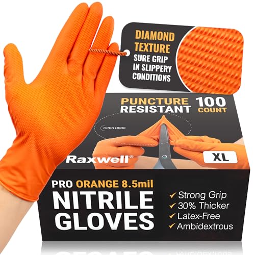 Raxwell Powder Free Nitrile Gloves - Small,...