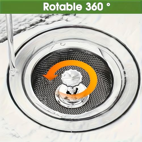 Colador para fregadero de cocina acero inoxidable 2 piezas miniatura 4