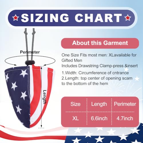 Image of Dansydaisy 2 Pcs Men's Tanning Pouch Sun Protection, Tanning Cover for Men (Independence Day,American Flag Color)
