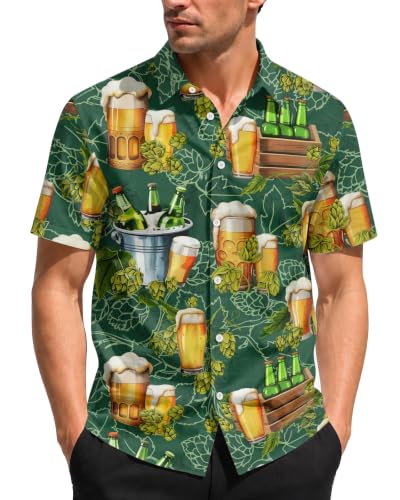 Image of 99TIMORO Funny Movie Mens Hawaiian Shirts Button Down Short Sleeve