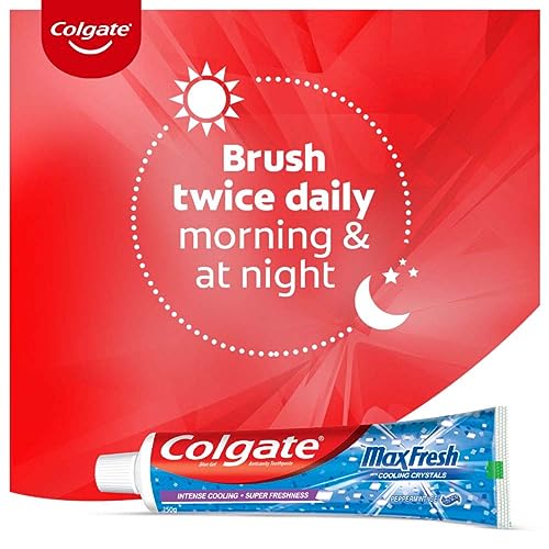 Image of Colgate Maxfresh Toothpaste Red Gel Paste 300G (Spicy Fresh) Maxfresh Toothpaste Blue Gel Paste 300G (Peppermint Ice) With Menthol For Super Fresh Breath