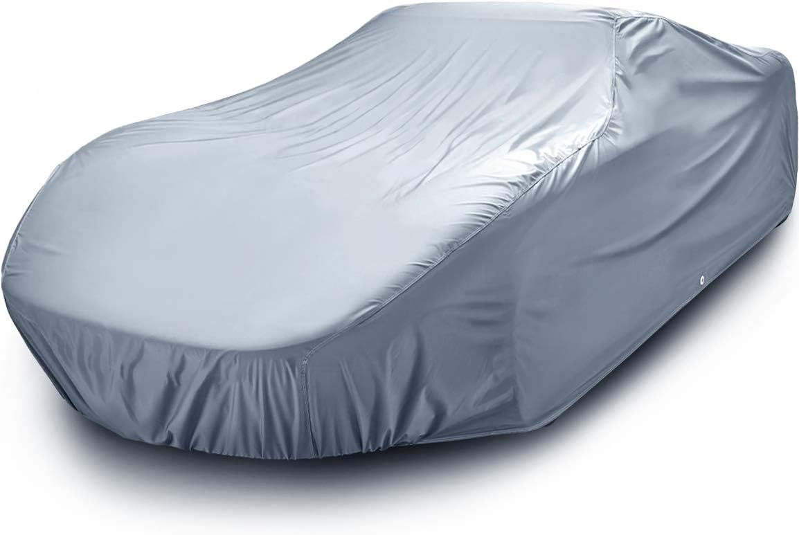 iCarCover Fits: [Mercedes SL-Class] 1990-2002 Premium Full Car Cover Waterproof All Weather Resistant Custom Outdoor Indoor Sun Snow Storm Protection Form-Fit Padded Cover with Straps