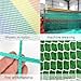 TT-YEL Multifunctional Sports Protection Net, Green Safety Rope Net, Anti-Fall Balcony Stair Railing Net, Baseball Fixed Net, Courtyard Decorative Net Fence,1 * 14m