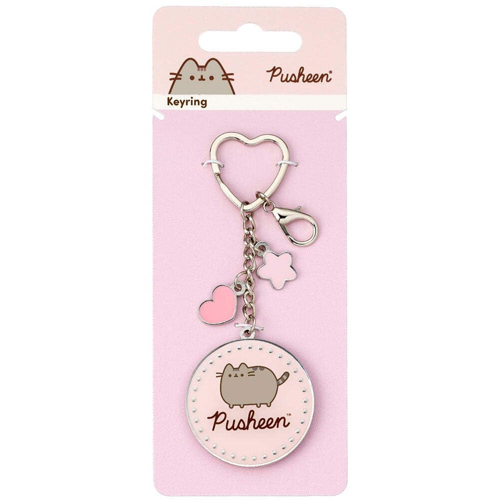 Pusheen the Cat Pink Name Keyring with Mini Charms : Amazon.co.uk