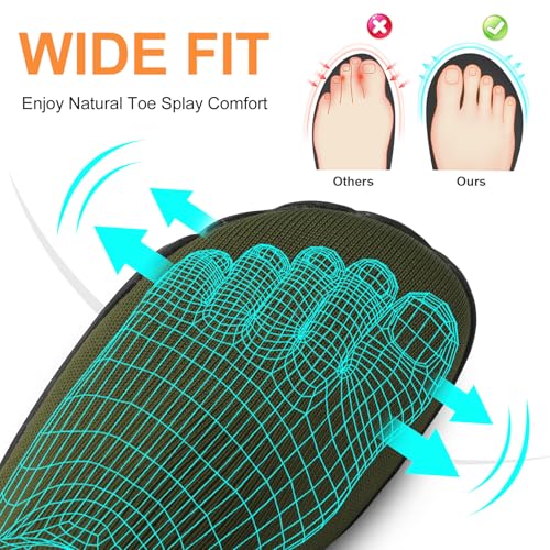 Image of Barefoot Socks Shoes for Women Men | Wide Toe Box, Zero Drop Feel, Slip-On Sock Fit, Durable Rubber Sole, Removable Insole, for Gym, Beach, Travel, Outdoors