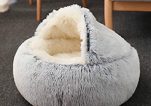 Katzenschlafsack, Plüsch-Katzenbett, Decke, selbstwärmend, Katzensack, Haustierzelt, Höhle, weich, rutschfest, waschbares Katzenbett