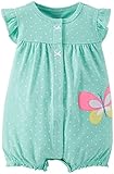 Carter's Baby Girls' Graphic Romper (Baby) - Mint - 3 Months