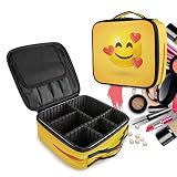2.Esta bolsa de maquillaje hecha de tela oxford de sarga, duradera y fácil de limpiar.
