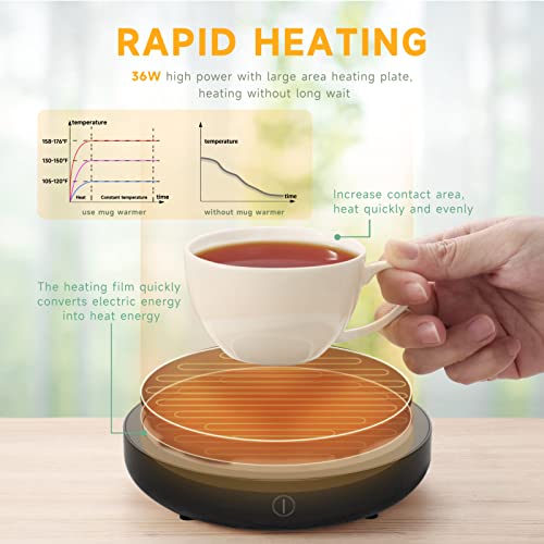 Tassenwärmer Btoym Elektrischer Kaffee mit drei Temperatureinstellungen