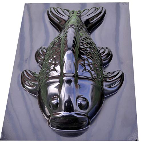 Concrete Mold 3D Fish Stone Decor Garden Aquarium Plastic Mold Sold (D43)