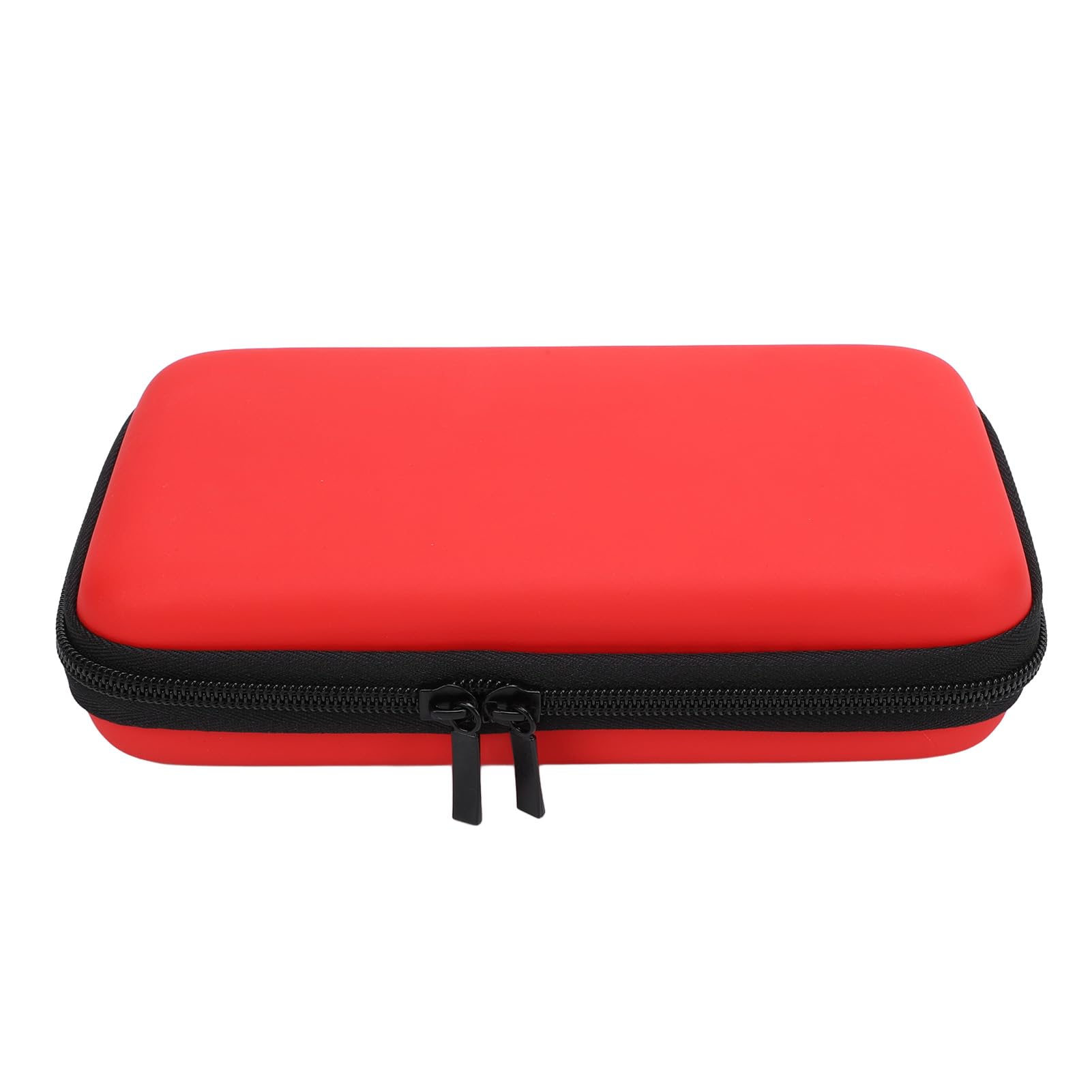Cocoarm Pokrowiec Transportowy dla New 2DS XL 2DS LL 3DS, Twarda Etui Ochronna z 8 Miejscami na Gry, Wodoodporna Powłoka PU i Miękka Wyściółka (czerwony)