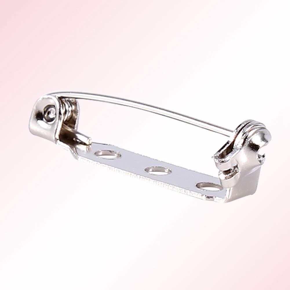 CORHAD 50 Stuks 3 Cm Zilveren Veiligheidsspeldenset Voor Het Maken Van Sieraden Naaien Met Een Sluiting Aan De Achterkant CORHAD 50 Stuks 3 Cm Zilveren Veiligheidsspeldenset Voor Het Maken Van Sieraden Naaien Met Een Sluiting Aan De Achterkant