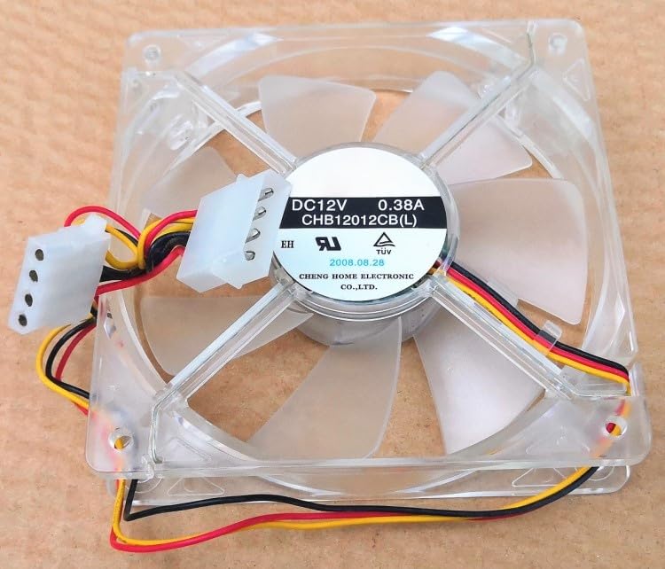 CHB12012CB(L) Double Ball Bearing 120mm 12V 0.38A Cooler Fan - 3 Wire for Efficient Cooling