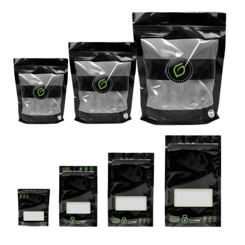 Grove Bags Terploc® | Smell-Proof Resealable Mylar Storage Bags | 1/8 oz to 1 lb Sizes | UV Protected Pouches for Herbs, Tea, Spices (1, 1/2 oz (14g)) (10, 3.5g 1/8th)