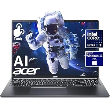 Acer Notebook Swift Go 16 polegadas Touch WUXGA 2024, Intel 16Cores Ultra 9-185H (Beats i9-12900HK), desbloqueia nova experiência de IA, Intel ARC Graphics, webcam 1440p, Wi-Fi 7, win11, com HDMI (32