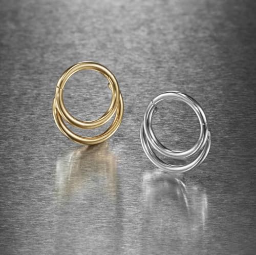 16G Septum Ring Hinged Septum Clicker Nose Ring Septum Piercing Jewelry4