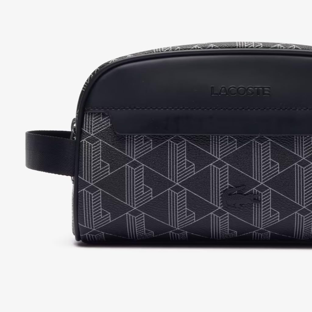 LACOSTE The Blend Toilet Kit Monogram Noir Gris
