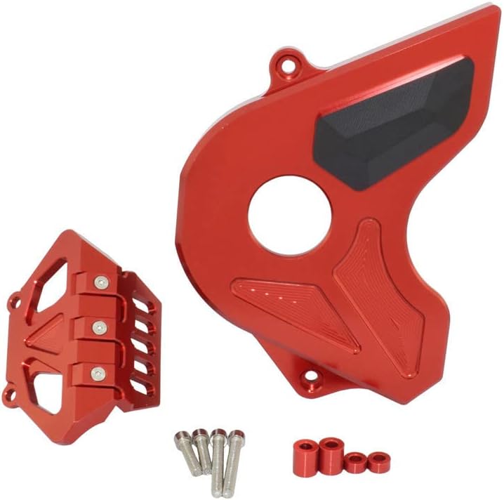Front Sprocket Chain Guard Cover Left Side Engine For Honda CB650R CBR650R CB CBR 650 R 2019 2020 2021 2022 (Red)