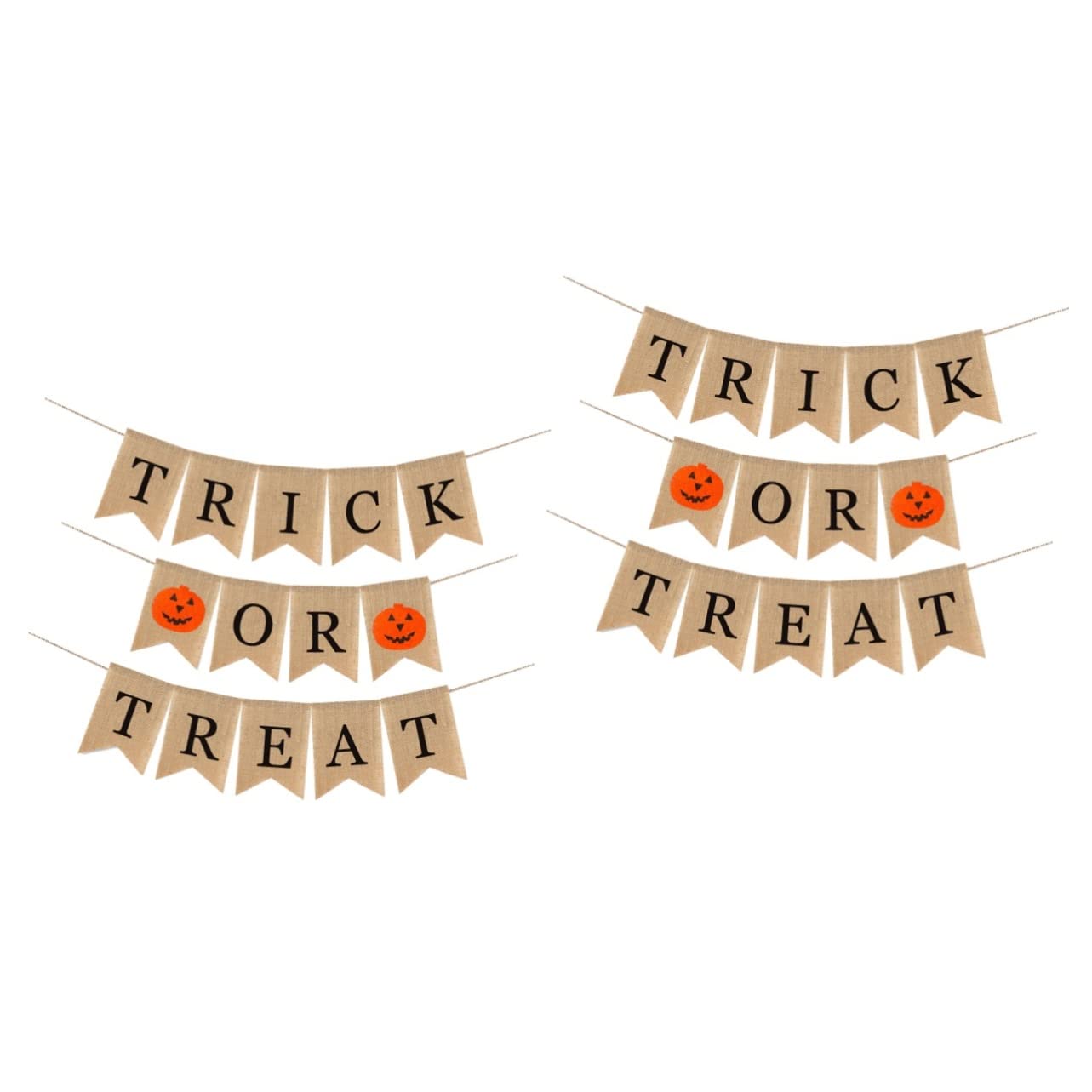 NUOBESTY 2pezzi Banner Di Halloween Con Lettere Decorazione Festiva Per Feste e Ambienti Interni Ed Esterni