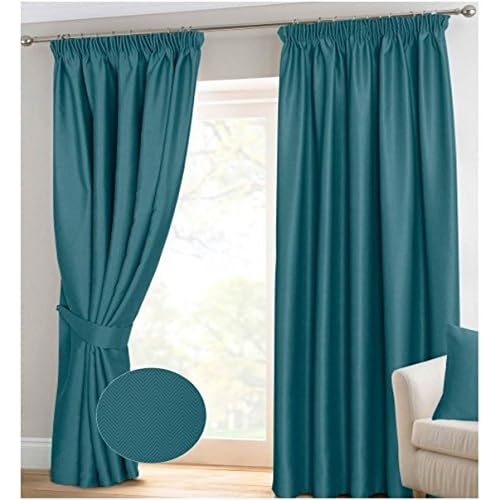 Ready Made Pencil Pleat Curtains 90x90 Amazon Co Uk