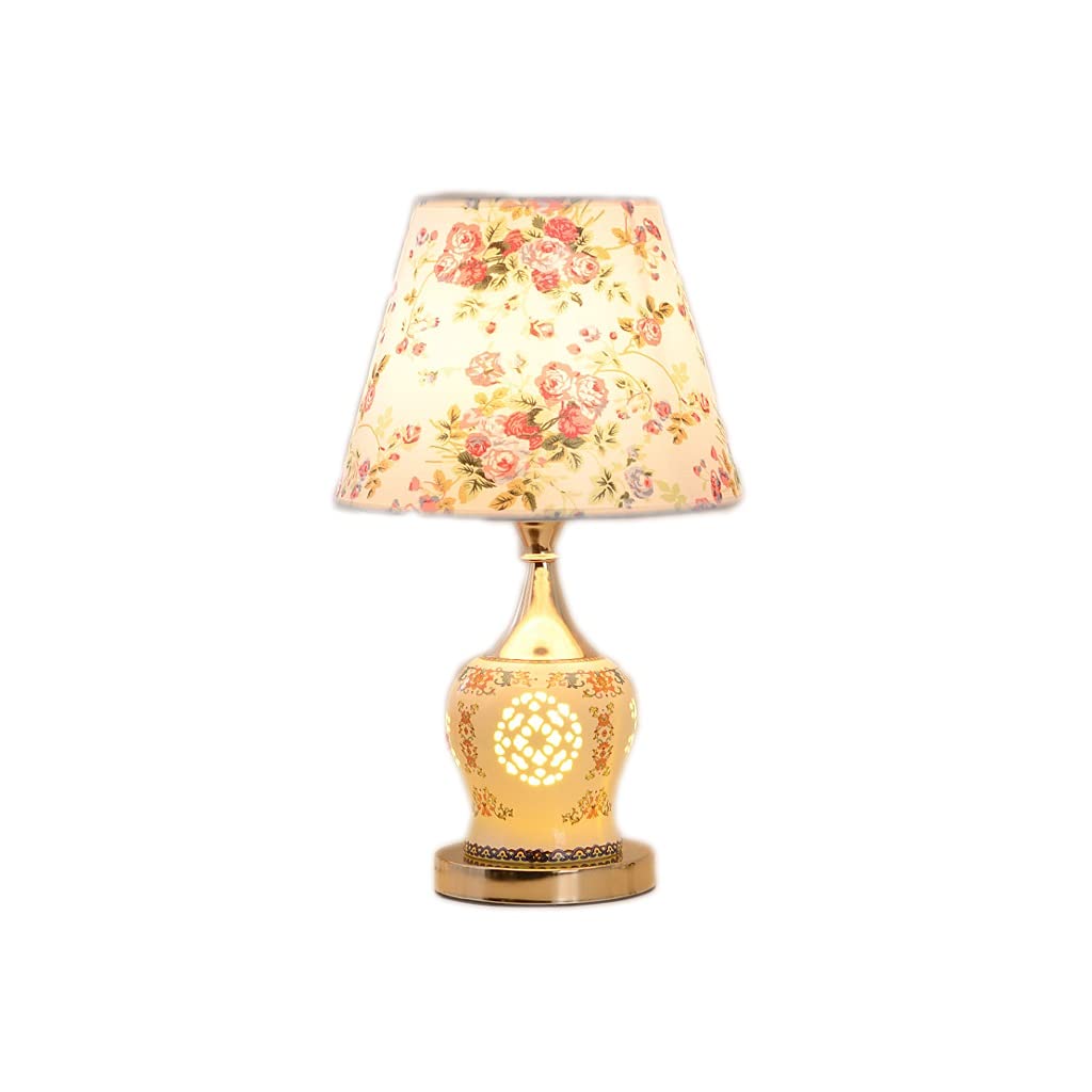 Lámpara de mesa Lampada da tavolo creativa decorazione cavo da comodino lampada da comodino semplice e moderna lampade da comodino ceramica artigianato e regali dormitorio y sala de estar