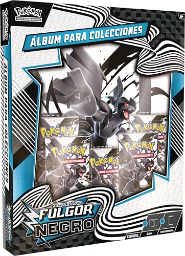 Pokémon: Álbum para Colecciones de Escarlata y Púrpura-Fulgor Negro de JCC Pokémon (Álbum de Zekrom y 5 Sobres de Mejora)