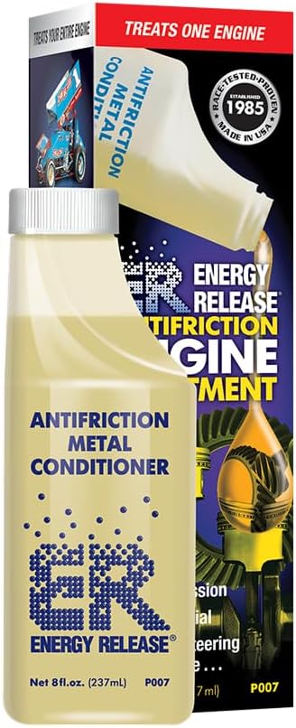 HI-Gear Energy Release Antifriction Metal Conditioner 8 fl. oz. | Engine and Transmission Oil Additive, Enhanced Wear Protection