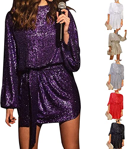 Robe de cocktail à paillettes doublée pour éviter les irritations - 2