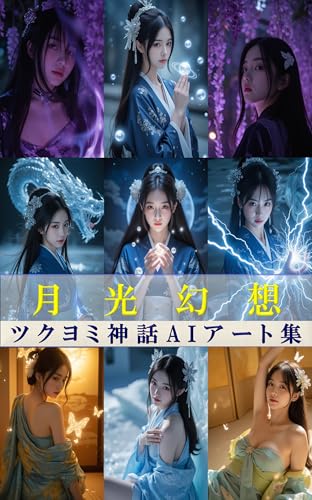 Moonlight Fantasy Tsukuyomi Mythology AI Art Collection (Japanese Edition)