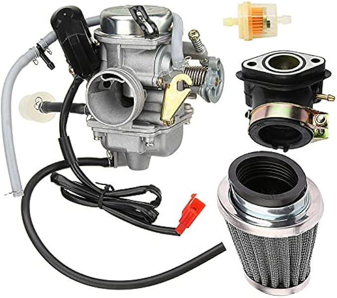 New 150cc Carburetor + intake manifold/air filter for GY6 125cc 150cc 152QMI 157QMJ Engine Based ATV Scooter Go Kart