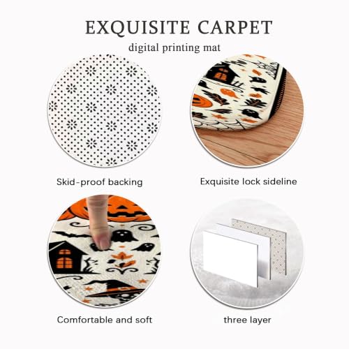 Alfombra pasillo esqueleto con impresión rectangular de esponja 7