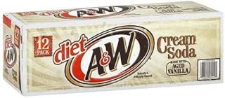 A&W Diet Cream Soda, 12-Ounce (24 Cans) - coolthings.us