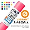 vgoltd Permanent Glossy Adhesive Vinyl Cutting Vinyl Roll for Mug Cup Window Home Decal & DIY Projects (Hot Pink, 30 x 1000 cm) #2