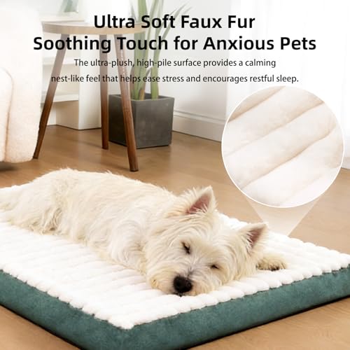 Orthopedic Dog Bed with Firm High-Density Egg Crate Foam - 3 Sizes (S/M/L), Machine Washable Cover & Non-Slip Bottom for Small, Medium & Large Breeds - Image 4