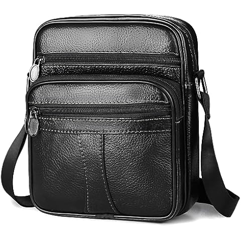 SPAHER Sacoche Homme Cuir Cover