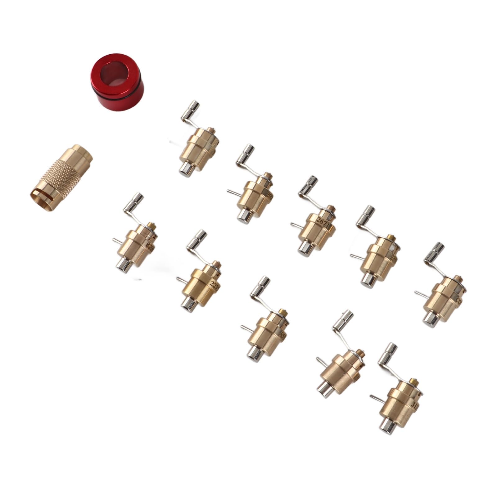 Brrnoo Uhr Hauptfeder Winder Set, Armbanduhr Reparatur Set, DIY Uhrmacher Werkzeuge, Messing Reparatur Werkzeug, Uhr Aufzugswerkzeug, Legierter Stahl Zubehör
