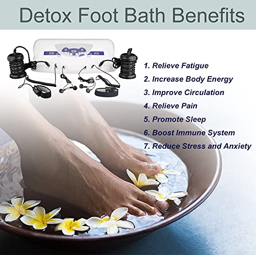 iMeshbean Dual Ionic Detox Foot Spa Machine with MP3 Player