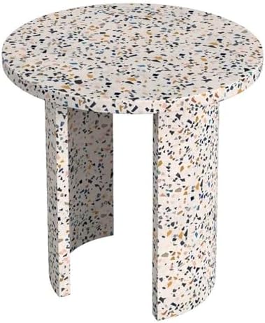 Butler Specialty Company Siesta Outdoor Terrazzo Side Table - White/Multicolor